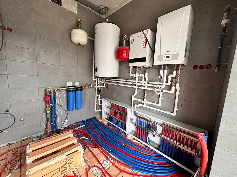 Монтаж отопление в частном доме под ключ 