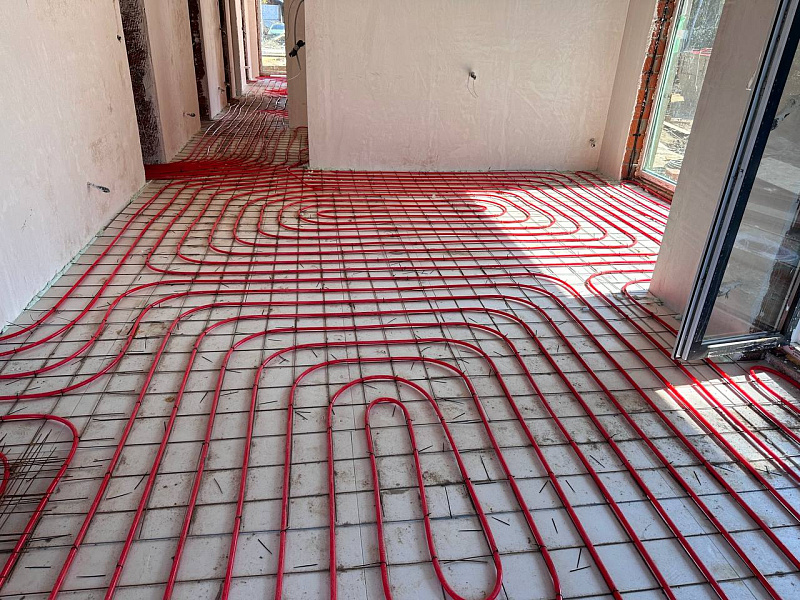 Монтаж отопления в частном доме площадью 135 квадратных метров