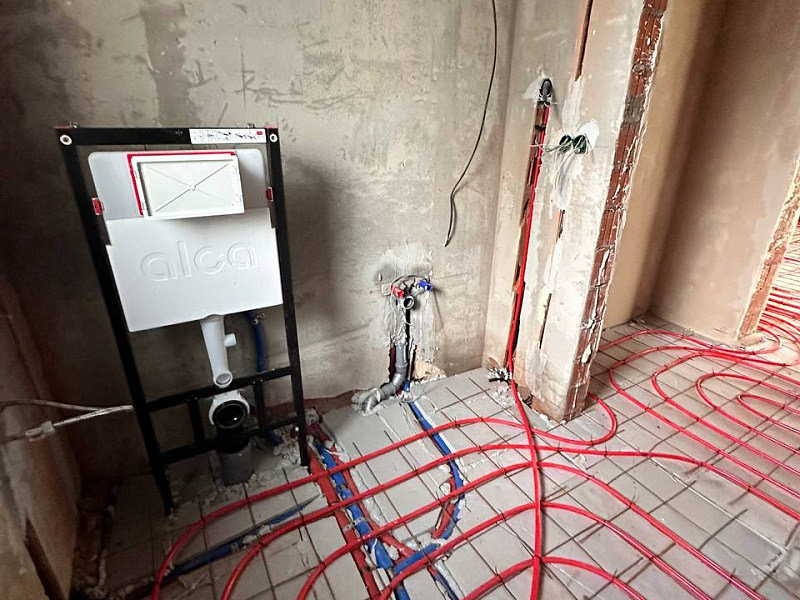 Монтаж инженерных коммуникаций в частном доме 130 м2