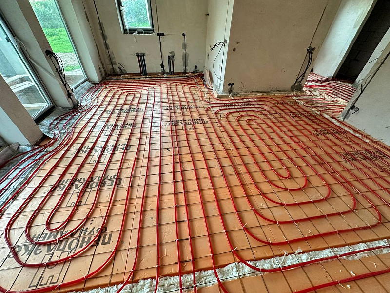 Монтаж отопления в бане под ключ